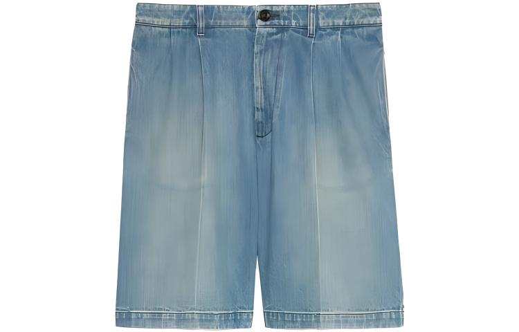 GUCCI Casual Shorts Men's Blue Moderate