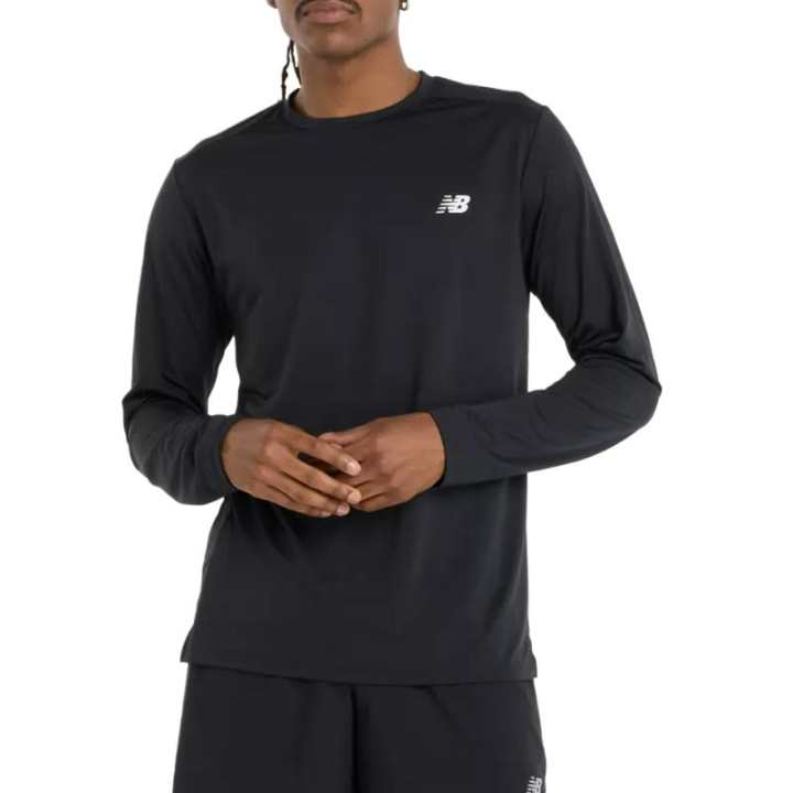 New Balance New Balance Shirts Men's Black Crew Neck Moderate