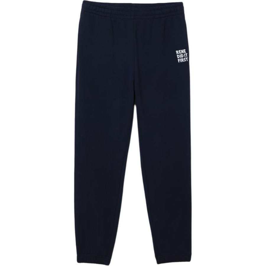 LACOSTE Lacoste slogan-embroidered elasticated track pants