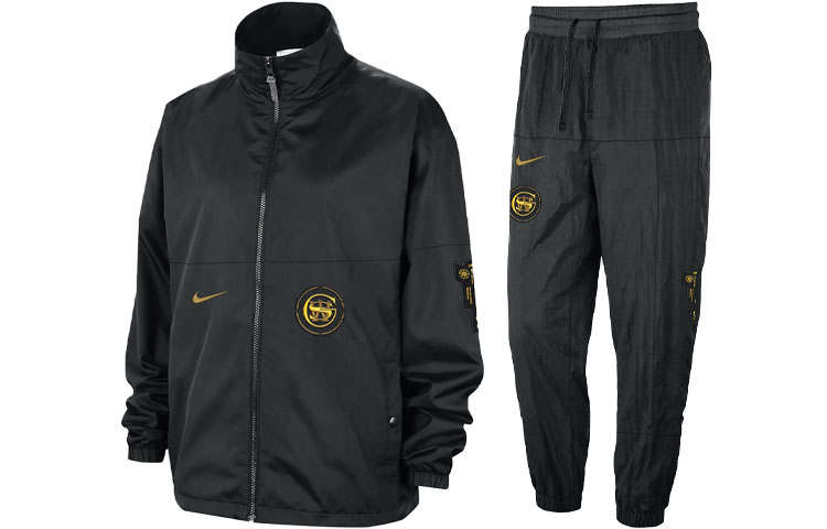 Nike Nike Golden State Warriors Starting 5 City Edition Casual Sportswear City Edition, Golden State Warriors Men's Black