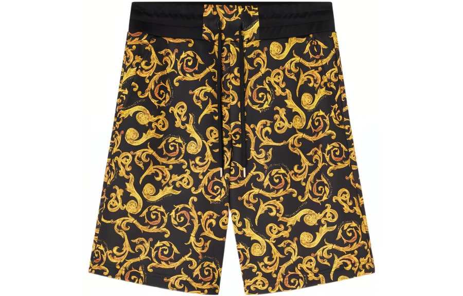 VERSACE JEANS COUTURE Baroque print Knee length Shorts