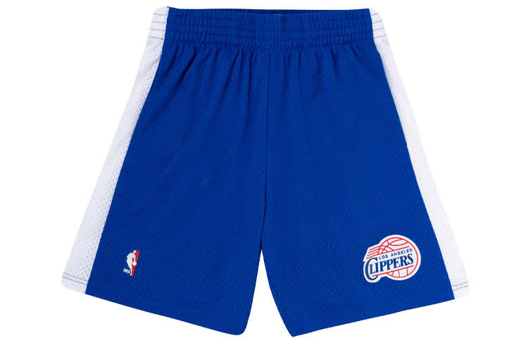 Mitchell Ness Basketball Shorts Men's Blue Moderate Straight Fit Pants