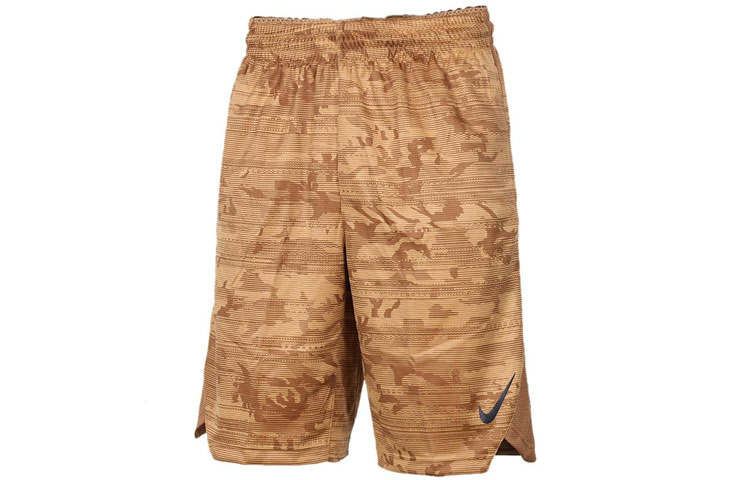 Nike Nike Basketball Shorts Men's Brown Moderate Straight Fit Pants