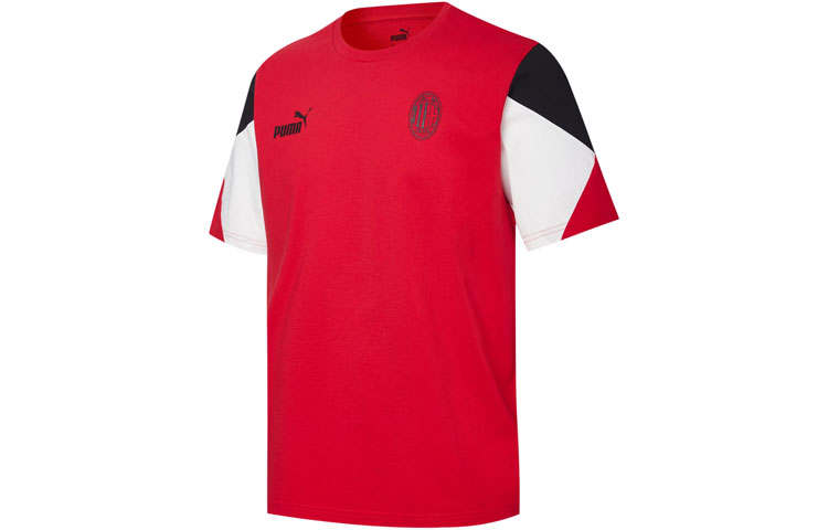 PUMA AC Beige Blue Soccer Jersey Unisex Red