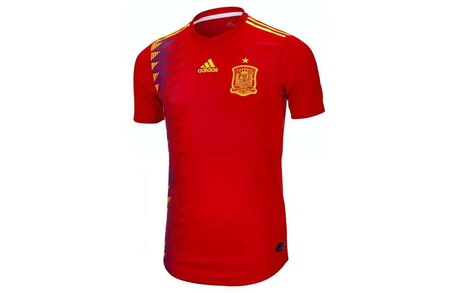 Adidas Adidas Spain National Team Soccer Jerseys Men's Red Thin