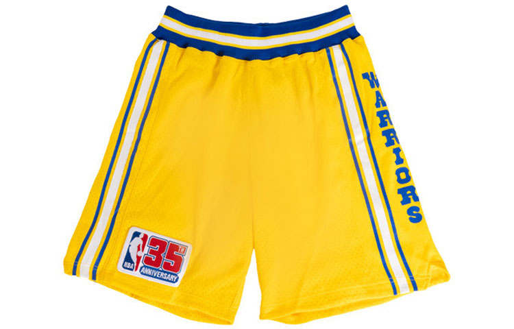 Mitchell Ness x NBA Basketball Shorts Men's Yellow