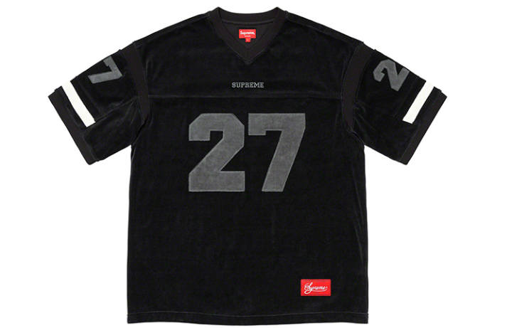 Supreme Supreme Velour Football Jersey