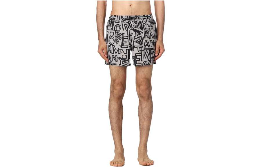 EMPORIO ARMANI Logo Printed Drawstring Swim Shorts