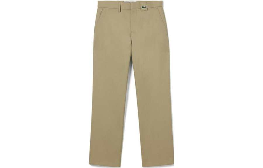LACOSTE Casual Pants Men's Camel Moderate Straight Fit Pants