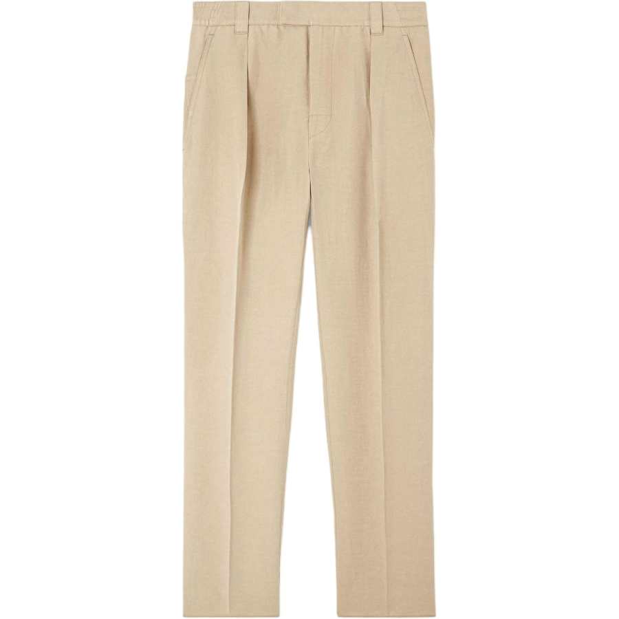 Loro Piana Reinga SS25 Casual Pants Men's Khaki