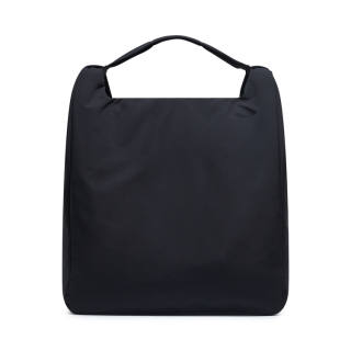 Nice Rice Fabric One Shoulder Handbag Unisex Black/Coffee