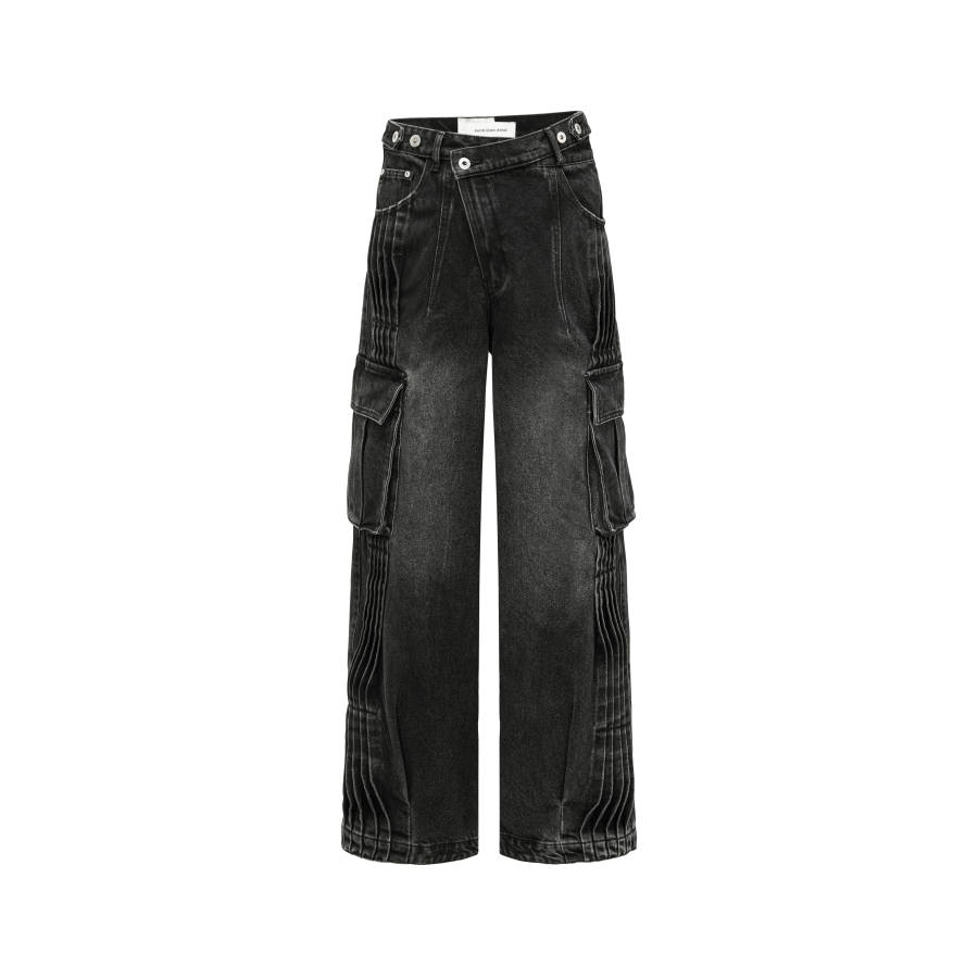 Feng Chen Wang Feng Chen Wang Pleated Cargo Jeans