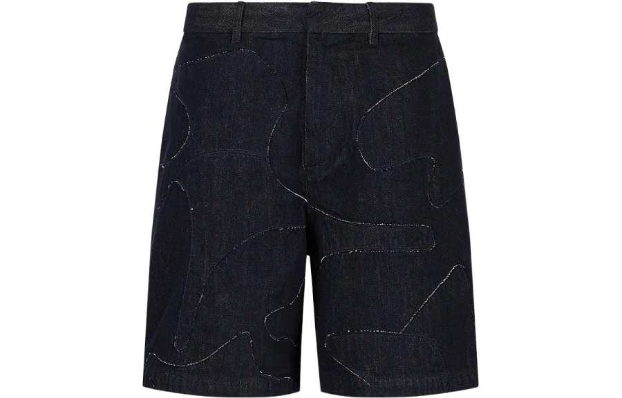 EMPORIO ARMANI Casual Shorts Men's Dark Blue Moderate