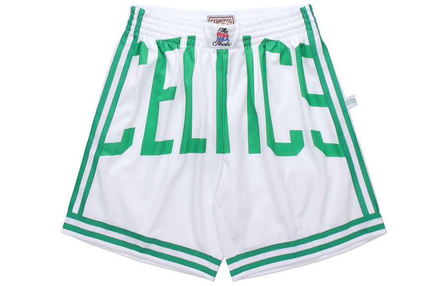 Mitchell Ness Basketball Shorts Men's White/Green