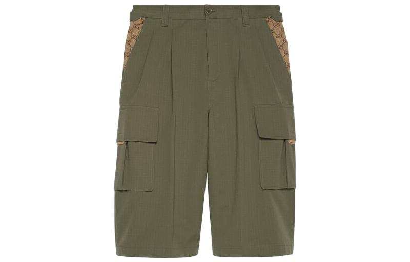 GUCCI Logo Detailed Cargo Shorts
