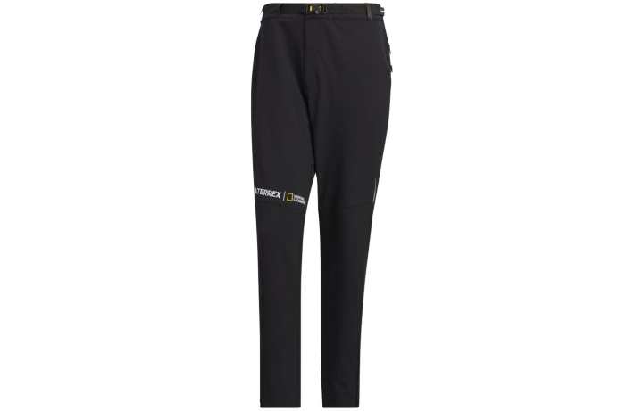 Adidas Adidas x , National Geographic Soft Shell Casual Pants Japan Version Men's Black