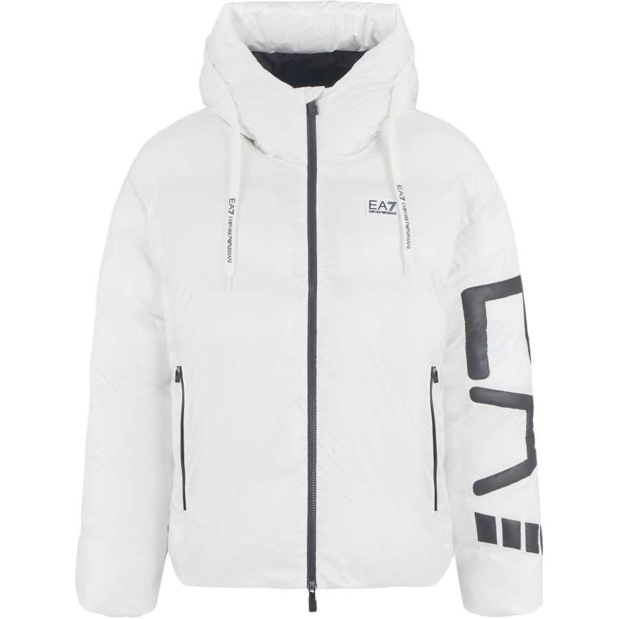 EMPORIO ARMANI EA7 Puffer Jacket Men's Cream White