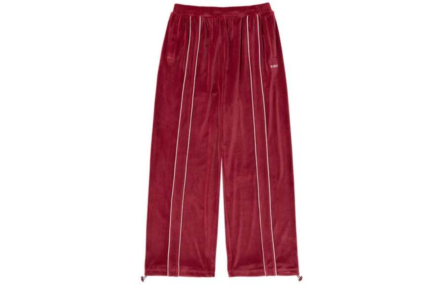 Nerdy Casual Pants Unisex Red Moderate Straight Fit Pants