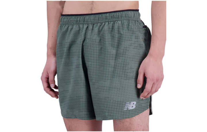 New Balance New Balance Impact Run 5 Casual Shorts Men's Dark Olive Green Moderate