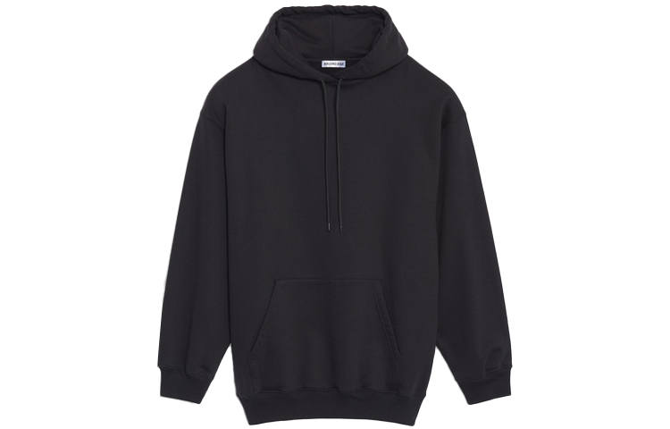 Balenciaga Sweatshirts Women's Black Hooded Moderate