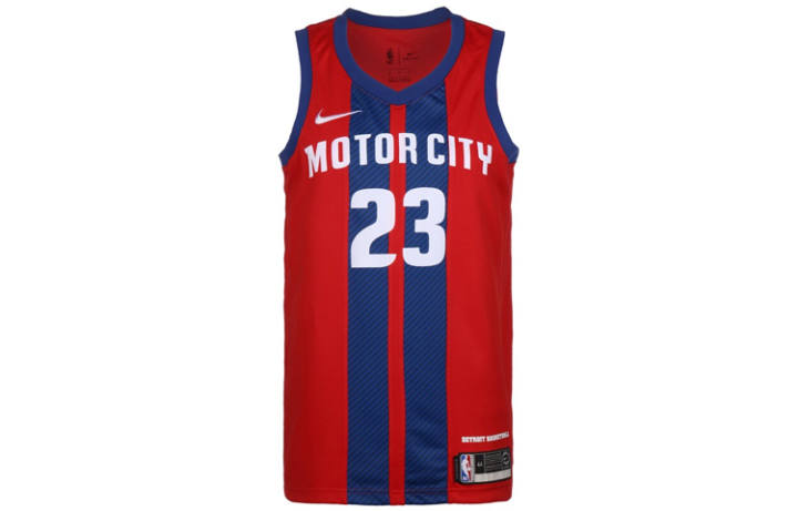 Nike Nike Basketball Jerseys Men's Red Moderate Straight Fit