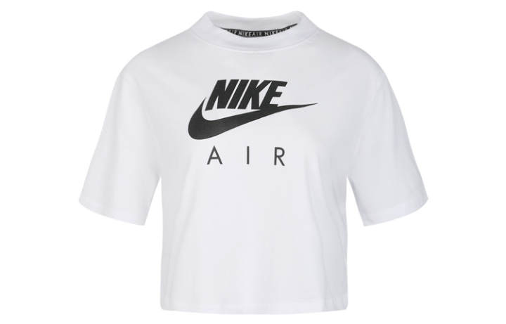 Nike Nike Crop Tops Women's White Crew Neck Moderate
