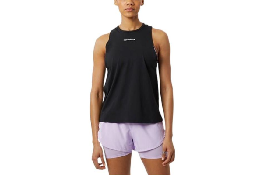 New Balance New Balance Tank Tops Women's Black Straight Fit