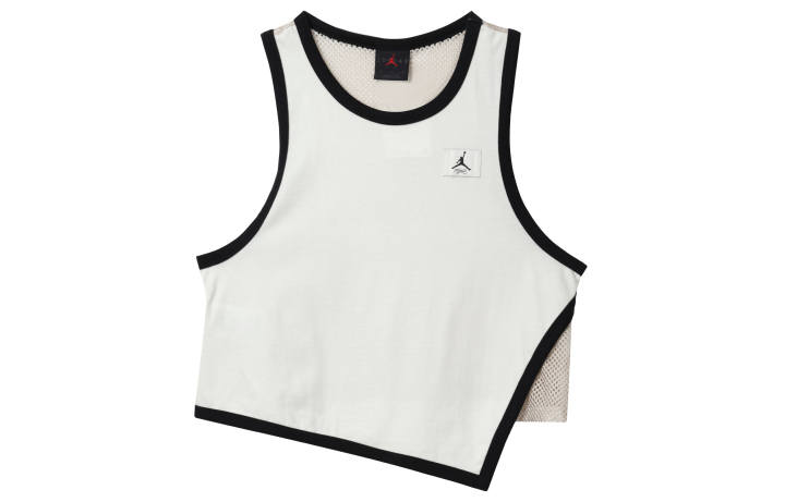 Jordan Jordan Tank Tops Women's White Crew Neck Moderate Straight Fit