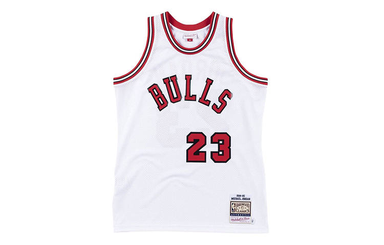 Mitchell Ness Mitchell Ness Basketball Jerseys Men's White Moderate Straight Fit