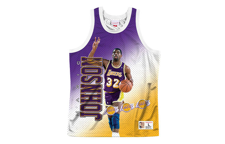 Mitchell Ness Mitchell Ness x Nba Los Angeles Lakers Magic Johnson Behind The Back jersey