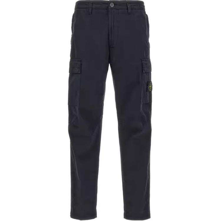STONE ISLAND STONE ISLAND Compass Patch Tapered Leg Cargo Pants
