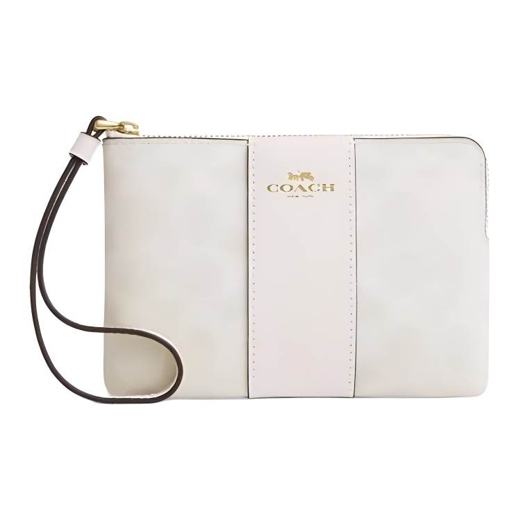 COACH COACH Artificial Leather Clutch Regular Women's White
