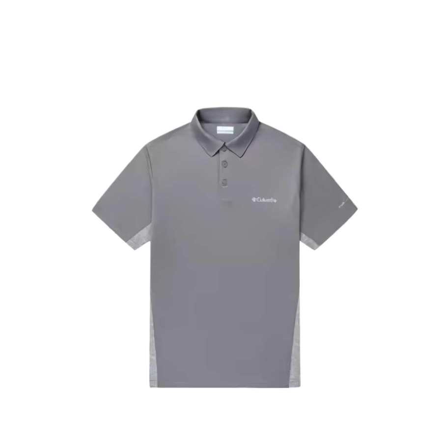 Columbia Polo Shirts Men's Gray Lapel Thin Straight Fit