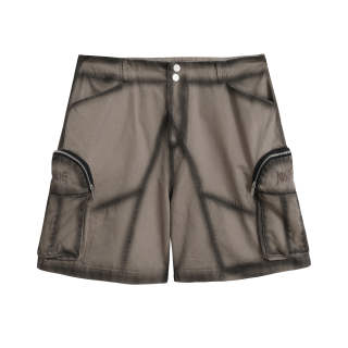 WAITINGWAVE Casual Shorts Unisex Gray Moderate