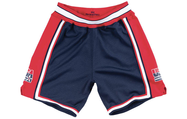 Mitchell Ness Basketball Shorts Men's Navy Blue Moderate Straight Fit Pants