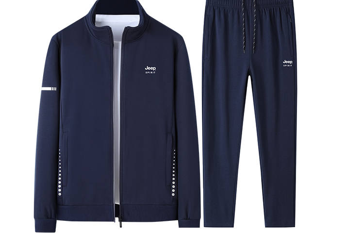 JEEP SPIRIT Casual Sportswear Men's Stand Collar Moderate