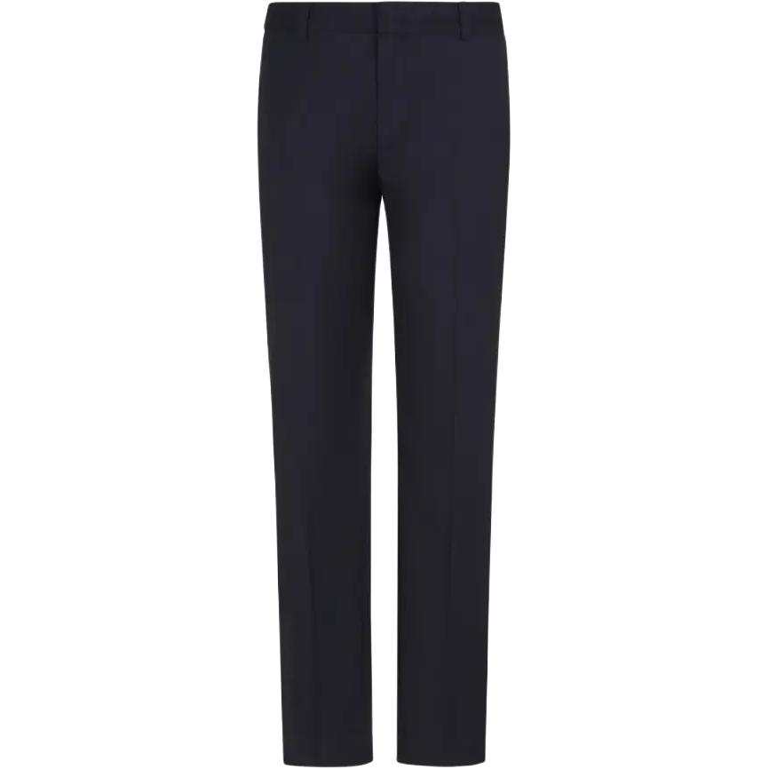 EMPORIO ARMANI Logo Plaque Pleated Trousers