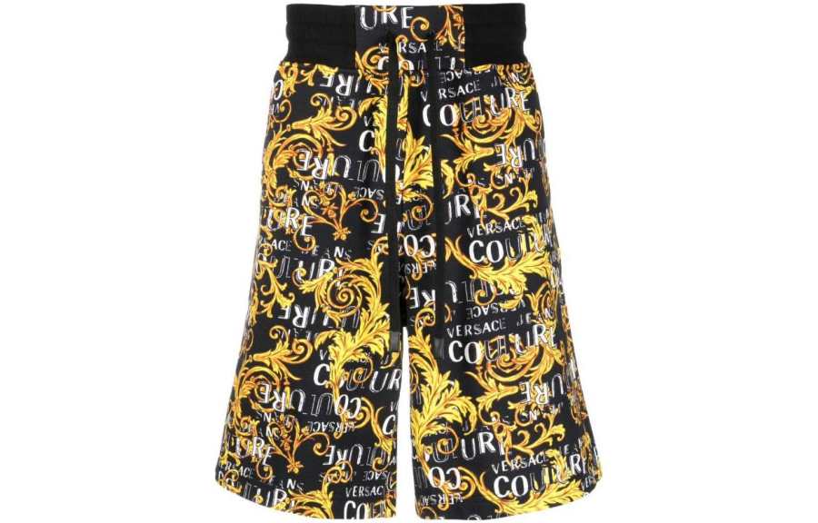 VERSACE JEANS COUTURE Casual Shorts Men's Yellow Moderate