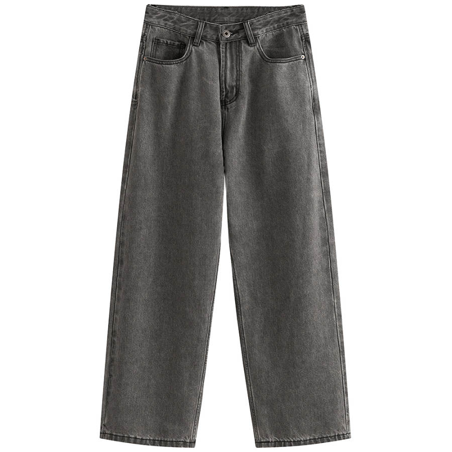 Jeep Jeans Unisex Mercury Gray Moderate Straight Fit Pants