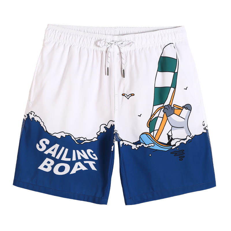 GAILANG GAILANG Beach Shorts Men's White