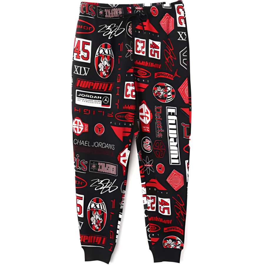 Jordan Jordan BRAND SS25 Casual Pants Men's Black/University Red
