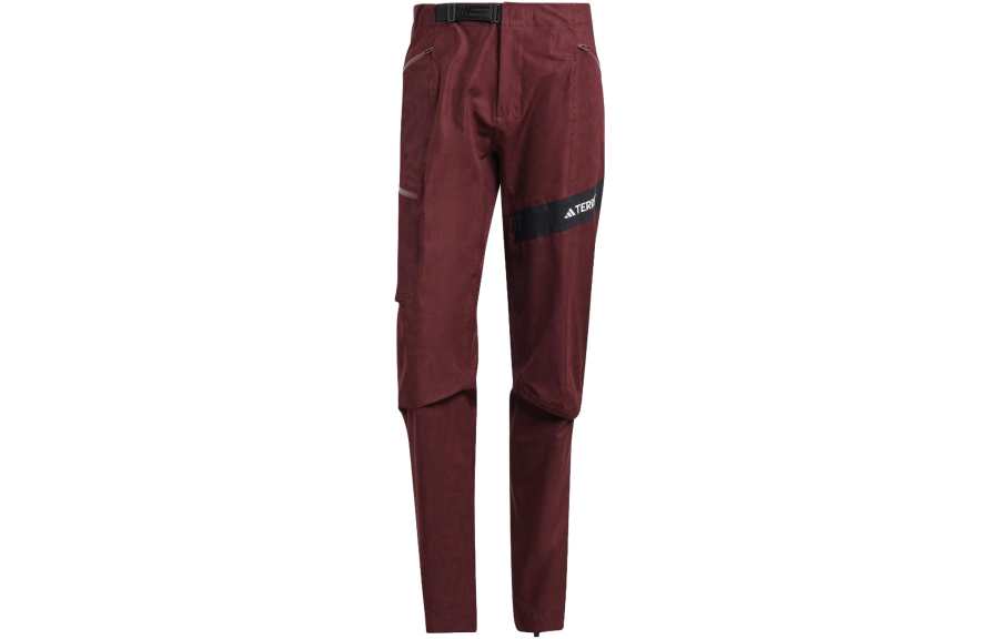 Adidas Adidas Casual Pants Men's Contour Red Moderate Straight Fit Pants