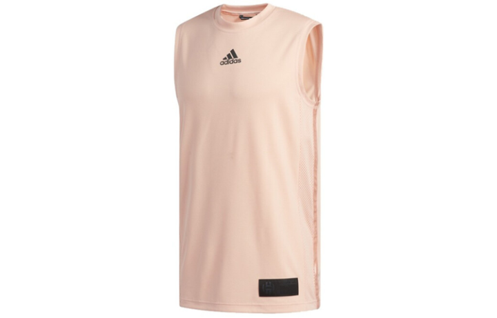 Adidas Adidas Basketball Jerseys Men's Light Pink Moderate Straight Fit