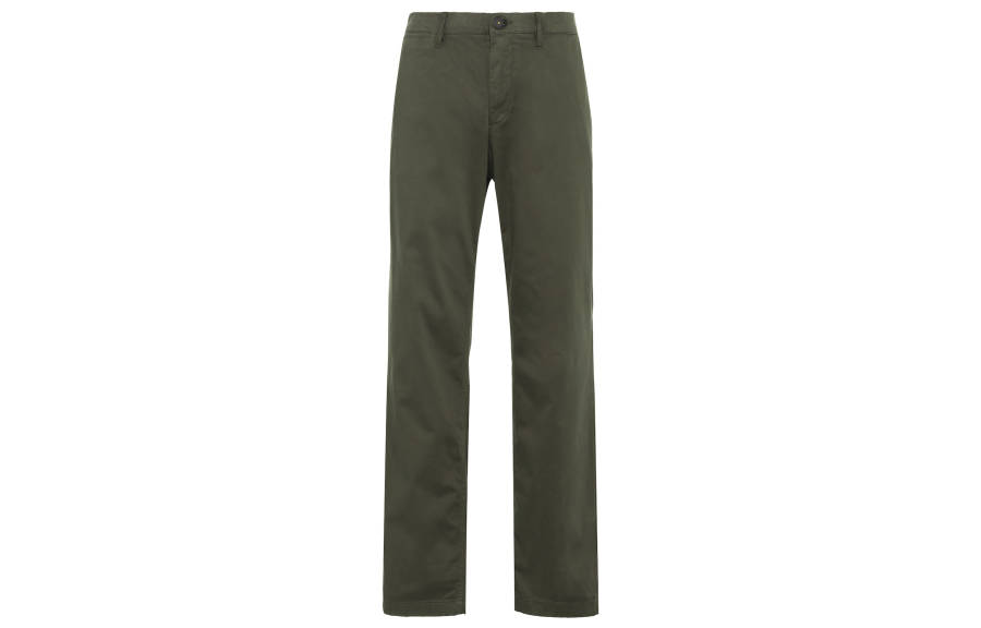 Timberland Casual Pants Men's Olive Moderate Straight Fit Pants