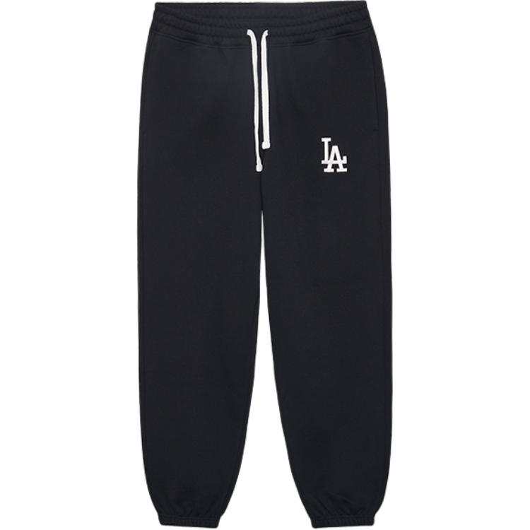 New Era Casual Pants Unisex Black Thickened Cuffed Pants
