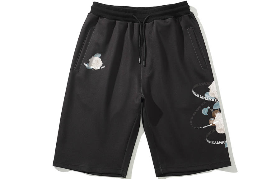SANSYAS Casual Shorts Unisex Black Moderate