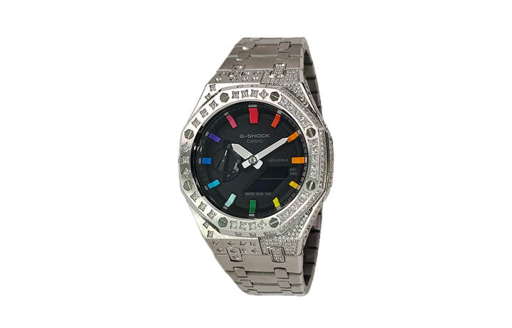 CASIO CASIO Custom Collection Electronic Movement Stainless Steel Strap Watch Men's Watches Black Dial