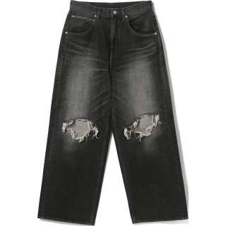 Beams FW24 Jeans Men's Moderate Ripped Pants