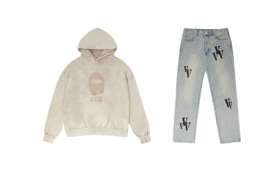 VLONE Casual Sportswear Unisex Hooded Moderate