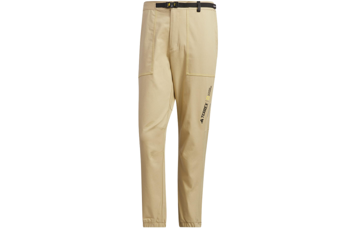 Adidas Adidas Casual Pants Men's Light Khaki Moderate Cuffed Pants